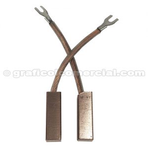 ESCOBILLAS EN COBRE 12 x 12 x 38 mm - JUEGO X 2